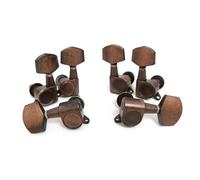 3L3R Vintage Style Guitar Tuners - High-Quality Brass and Red Copper Tuning Pegs for Acoustic and Electric Guitars, Precise Tuning and Classic Vintage Design (Red Copper)