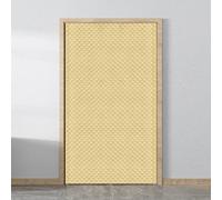 3Layer Heavy Duty Thermal Door ainThick Flannel Blackout ains for Winter Noise Reducing Windproof Warmth Insulat for Bedroom Kitchen Bathroom (Yellow 85x180cm)