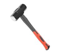 3lb Sledge Hammer - Heavy Duty Drilling Hammer with Forged Steel Head & Fiberglass Handle, Perfect for Demolition, Construction, and Blacksmithing