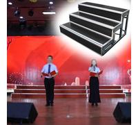 3Level Choral Stair Platform for Events & Parties School Choir Risers Public Seating Stools Standing Steps for Choirs & Portable Performance Stage