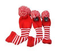 3lots Durability Golfs Headcover Golfs Headcover Driver Covers For Driver Fairways Hybrids Double Layered Knitted Cover