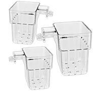 3lots Durability Plastomer Basket Hydroponic Soilless Meshes Net Basket For Aquariums Plant And Fish Tanks Wall Mounted Aquariums Plant