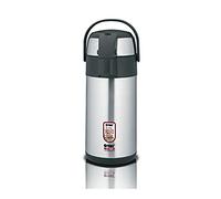 Zodiac Airpot - 3L Pump Action Dispenser - Stainless Steel Double Wall Vacuum Insulated Safety Lock
