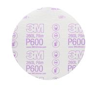 3M 00971 Hookit 6" P600 Grit Finishing Film Disc
