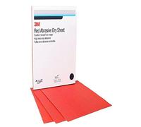 3M 01530 Red 9" x 11" P100 Grit Abrasive Dry Sheet