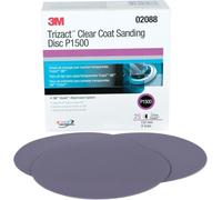 3M 02088 Trizact Hookit 6" P1500 Grit Clear Coat Sanding Disc