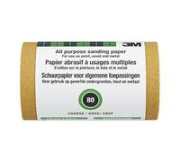 3M 025080UK SandBlaster Sandpaper Roll with Paint Stripping, 115 mm x 2.5 m, Yellow