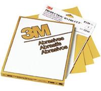 3M 02548 Production Gold 9" x 11" P100A Grit Resinite Sheet