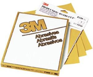 3M 02548 Production Gold 9" x 11" P100A Grit Resinite Sheet