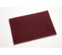 3M 05303 Scotch-Brite Hand Pad 7447, 155mm x 225mm, A VFN Maroon Pack of 20