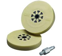 3M Stripe Off Wheel Adhesive Remover Eraser Wheel Removes Decals, Stripes, Vinyl, Tapes and Graphics 4” diameter x 5/8” thick 3/8-16 threaded mandrel 07498 Pack of 1