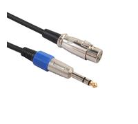(3M) 1.8/ 3M 6.35 Stereo Male to XLR Canon Female Microphone Audio Cable