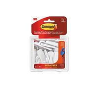 3M 1 lbs General Purpose Hooks Plastic, White - 24 Hooks 28 Strips per Pack
