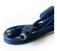 Loops 3M/10ft 8 Pin Mini Din Plug To Male Audio Cable Lead -Dual DJ Studio CD Player - Ferrite Core