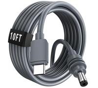 3M/10FT Starlink Mini USB C Cable, 20AWG Replacement Starlink Mini USB C to DC Power Cable, Works with 60W+ Power Bank and PD Source, Waterproof Indoor and Outdoor Use Cord, Grey