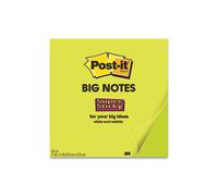 3M 11 x 11 in. Sticky note Super Sticky Big Notes, Green