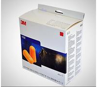 3M 1100 Orange Disposable Noise Reduction Foam Ear Plugs Box Of 200 Pairs 35dB