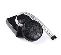 3m/120 Tape Measure Body Measuring Tape for Body Cloth Tape Measure for Sewing Fabric Tailors Medical Measurements Tape Dual Sided Leather Tape Measure Retractable (Black, 1 Pack)