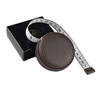 3m/120 Tape Measure Body Measuring Tape for Body Cloth Tape Measure for Sewing Fabric Tailors Medical Measurements Tape Dual Sided Retractable Ruler with Push Button Round (Dark Brown)