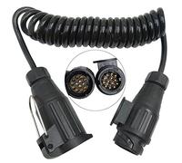 3m 13 to 13 pin Trailer Extension Cable Caravan Extension Adapter Cable Lead Connection 13 Pin Electrical Wiring Cable Connector for RV Caravan Trailer Tracktor Truck Accessories Male to Female