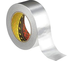 3M 1436 Aluminium Foil Tape, 100 mm x 50 m, Silver, Pack of 8