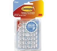 Command Clear Decorating Clips with Clear Strips