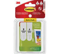 3M 17203 Command™ Image-Mounting Strips S and M, Advantage pack Wh...