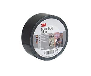 3M 1900S50 Value Duct Tape, Black, 50 mm