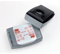 3M 2 Activated Carbon Dust Filters, S3M Item No. 6038, Grey, One Size
