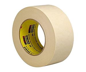 3M 202 Crepe Masking Tape, 24 mm x 50 m, Beige, Pack of 36