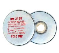 3M 2138 P3 R Particulate Filters Fine Dust & Oil Water Based Pack One Pair