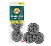 3m 214C 3 Count Scotch-Brite Stainless Steel Scouring Pads