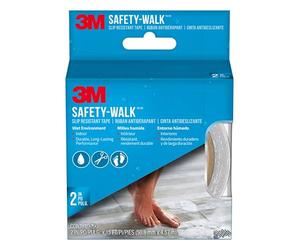 3M 220C-R2X180 7641 Shower Tread, Clear, 2 inch
