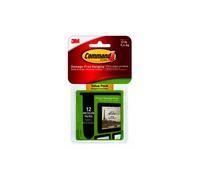 3M 243248 Command Medium Black Picture Hanging Strips, Pack of 12