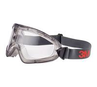 3M 2891-SG Full Vision Glasses with Anti-Fog Protection Grey