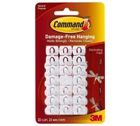 3M 3 Packs Command Decorating Clips White #17026, 60 Clips, 72 Mini Strips