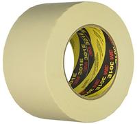 3M 301E Performance Industrial Masking Tape, 72 mm x 50 m, Beige, Pack of 12