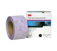 3M 30716 Hookit 740I Purple 70 mm x 8 m 36 Grit E Weight Clean Sanding Sheet Roll