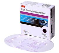 3M 30771 Hookit Purple 6"""" P600 Grit Dust-Free Finishing Film Disc
