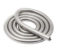 3m 4/6/8/10/13/15/20mm 304 Stainless Steel Corrugated Pipe Wire Line Cable Conduit Protect Threaded Hose Tube DIY Parts, 1pcs(13x15mm)
