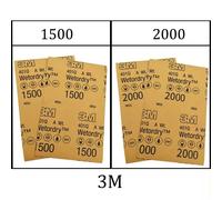 3M 401Q 02044 02049 WET N DRY SANDPAPER PACK OF 200 SHEETS OF 2000 GRIT