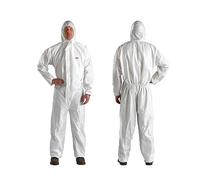 3M 4510L Protective Coverall, Type 5/6, Large, White