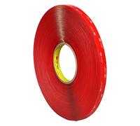 3M 4910 VHB Adhesive Tape, 9 mm x 33 m, 1.0 mm, Clear, Film Liner, Pack of 8