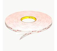 3M 4952 VHB Tape [45 mil/Low Surface Energy]: 1/2 in. x 36 yds. (White)