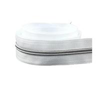 3M 5# Zipper By Meters Sewing Nylon Zippers Roll Bags Silver Teeth Coil Zips Tape Garment Replacement Zip Repair Kits(169)