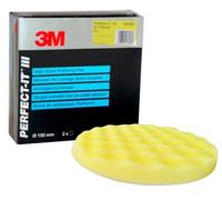 3M 50488 Yellow Wavy Sponge Buffer 150Mm 1 Piece