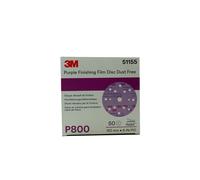 3M 51155 Abrasive Discs 260L P800 15 Holes Pieces 50