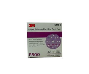 3M 51155 Abrasive Discs 260L P800 15 Holes Pieces 50