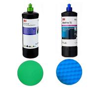 3M 51815 Fast Cut Plus Extreme Highly abrasive polishing paste + 3M 50383 Ultrafina SE Finishing Anti-hologram Compound + 2x 3M Polishing pads (150 mm)