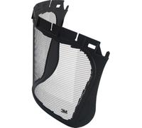 3M 5J-1 Mesh Face Shield, V5 Series, Etched Stainless Steel, Black